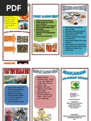 Leaflet Jajanan Sehat | PDF
