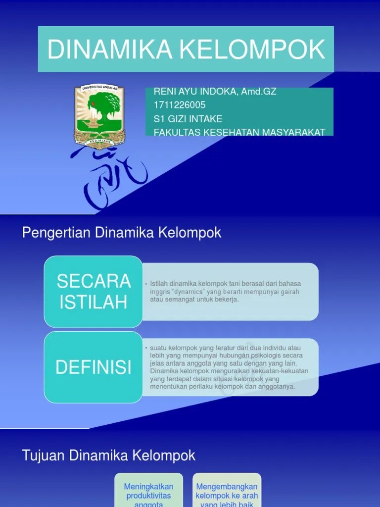 Ppt 1 Dinamika Kelompok