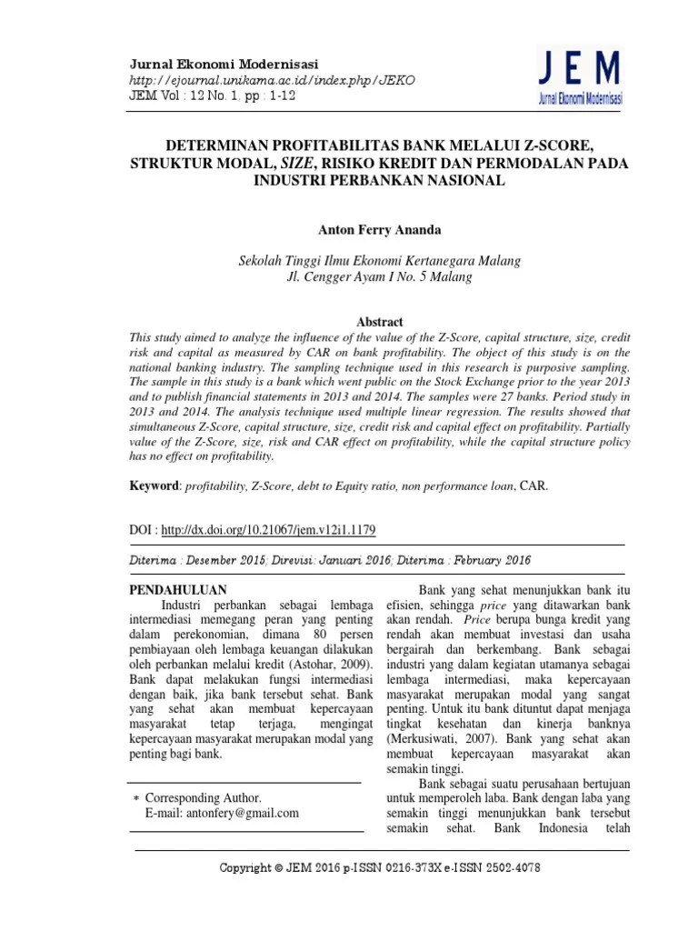 Jurnal Internasional Tentang Struktur Modal Berbagi Struktur