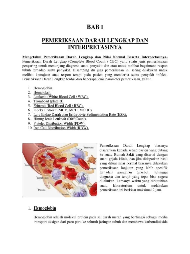 Pemeriksaan Darah Lengkap Dan Interpretasinya PDF
