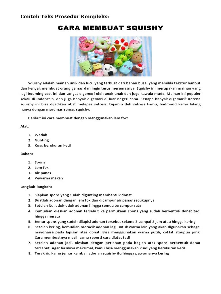 Contoh Teks Prosedur Kompleks Cara Membuat Makanan Dapatkan Contoh