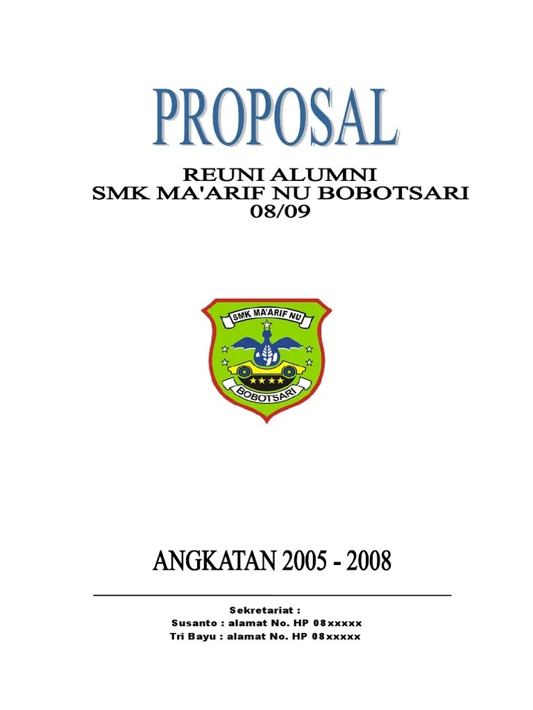Deskripsi Proposal Reuni | PDF