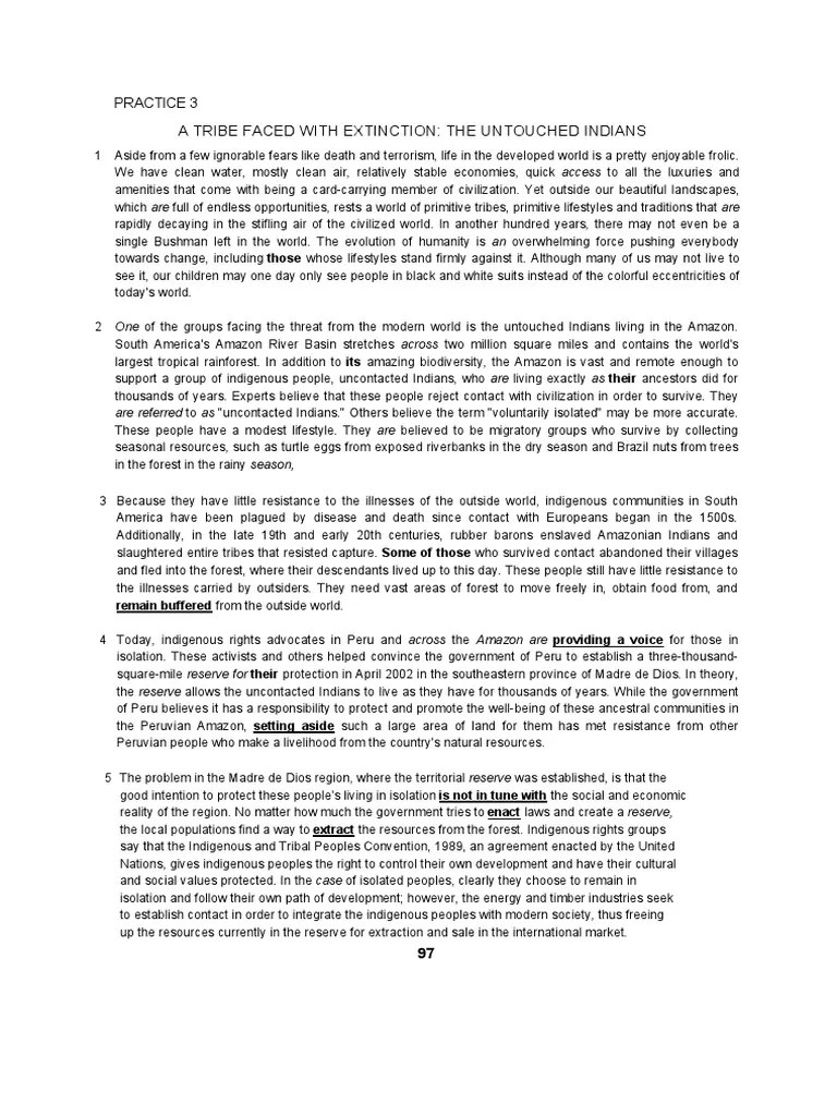Advanced Reading Comprehension 1 Amazon Rainforest