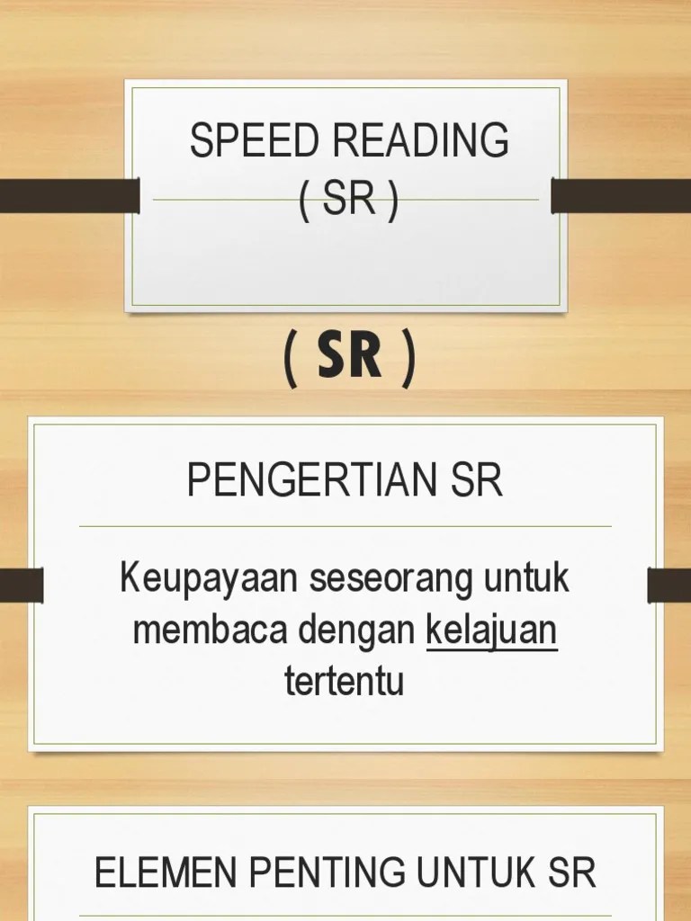Speed Reading PDF