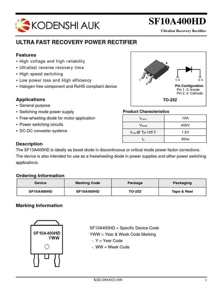 datasheet (2) Diode Rectifier