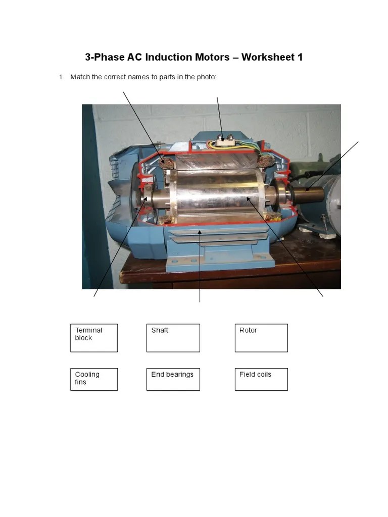 Ac Motors Worksheet 1