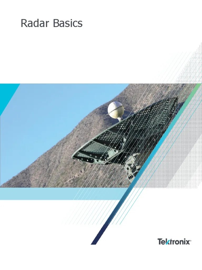 Radar Basics Radar Modulation