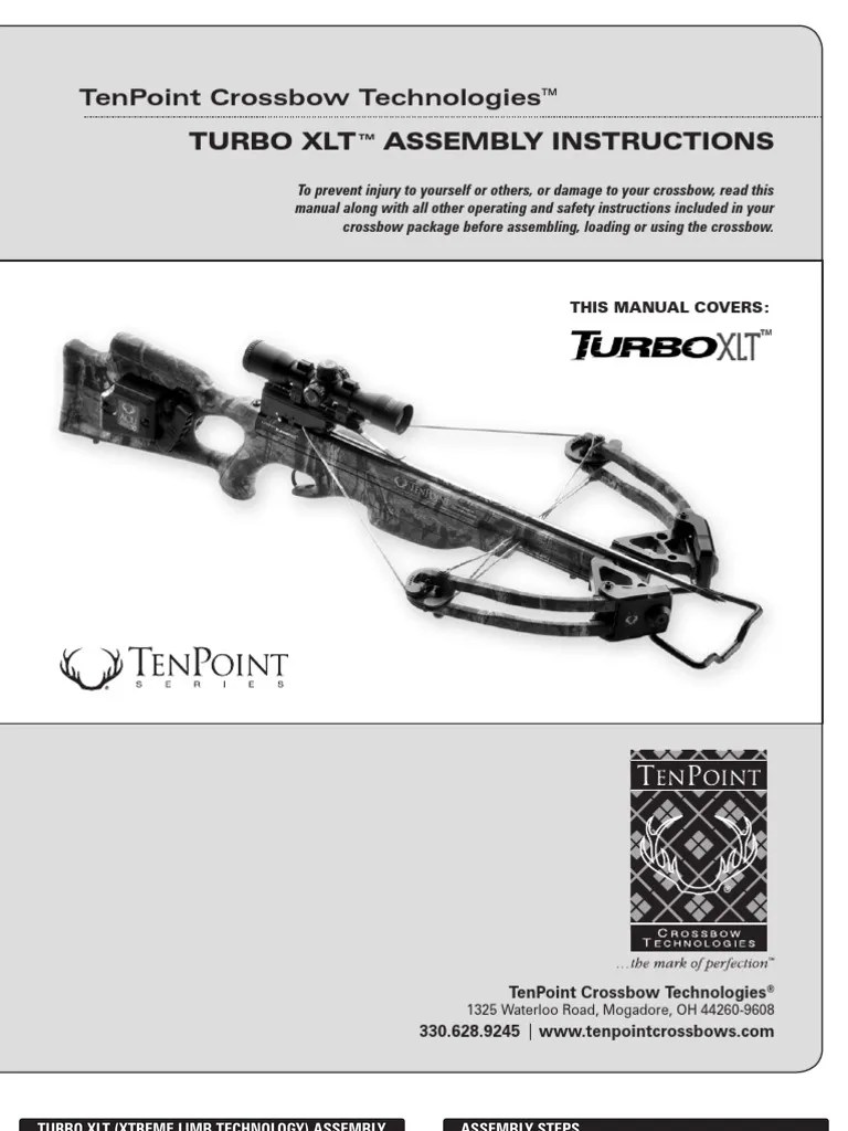 TenPoint Crossbows Turbo XLT Manual Bow And Arrow Arrow