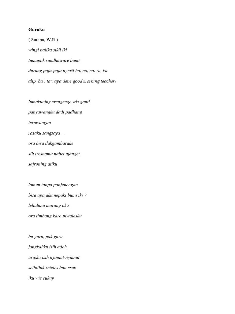 Geguritan Tema Lingkungan Hidup – Nasi