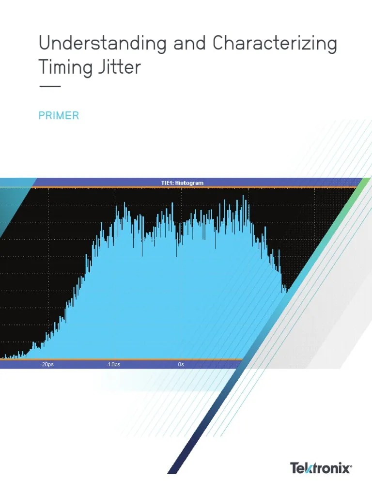 Understanding and Characterizing Timing Jitter 55W 16146 6 PDF