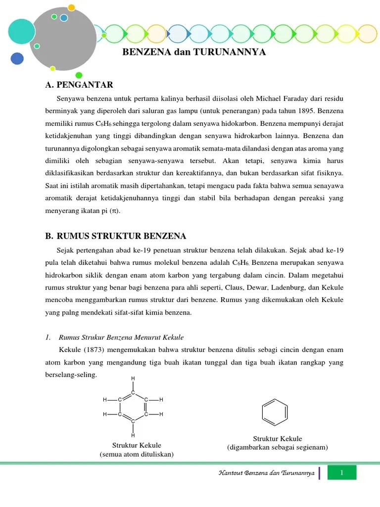 Materi Kimia Benzena Dan Turunannya