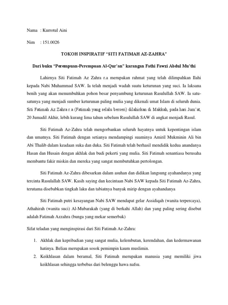 Siti Fatimah Azzahra | PDF