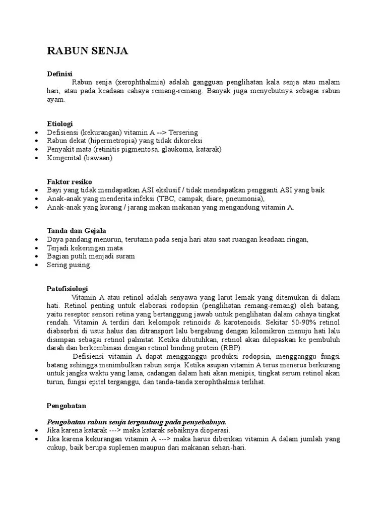 Rabun Senja Dan Hipermetropi | PDF