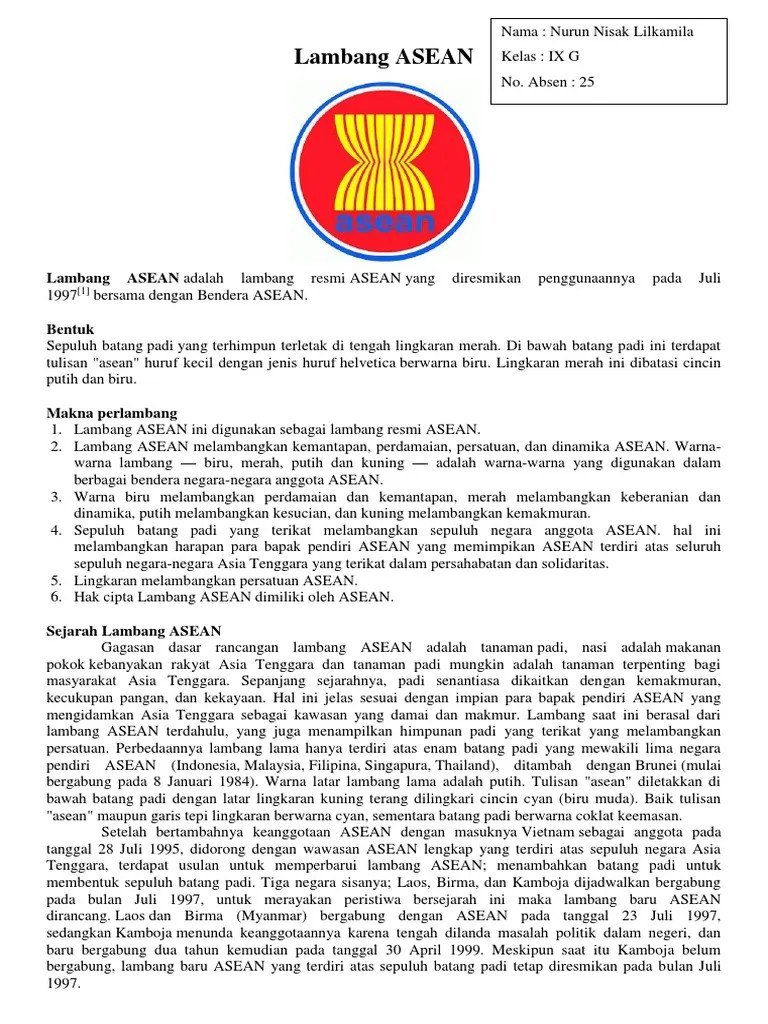 Arti Warna Biru Pada Lambang Asean