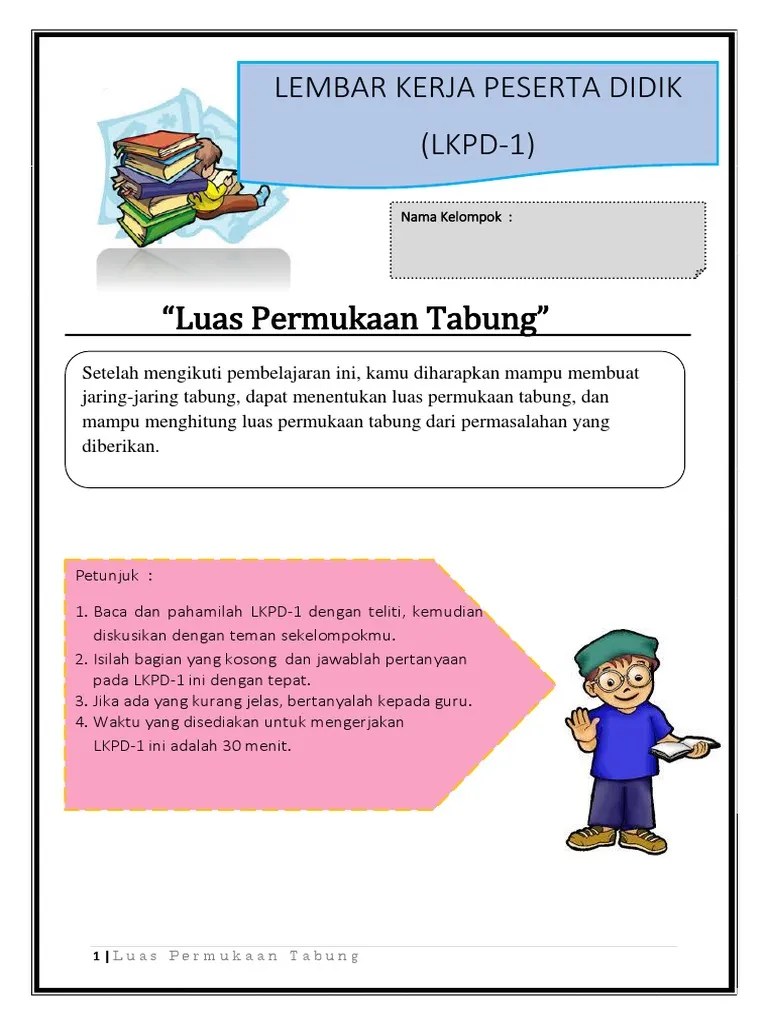 Contoh LKPD LP Tabung-1 | PDF
