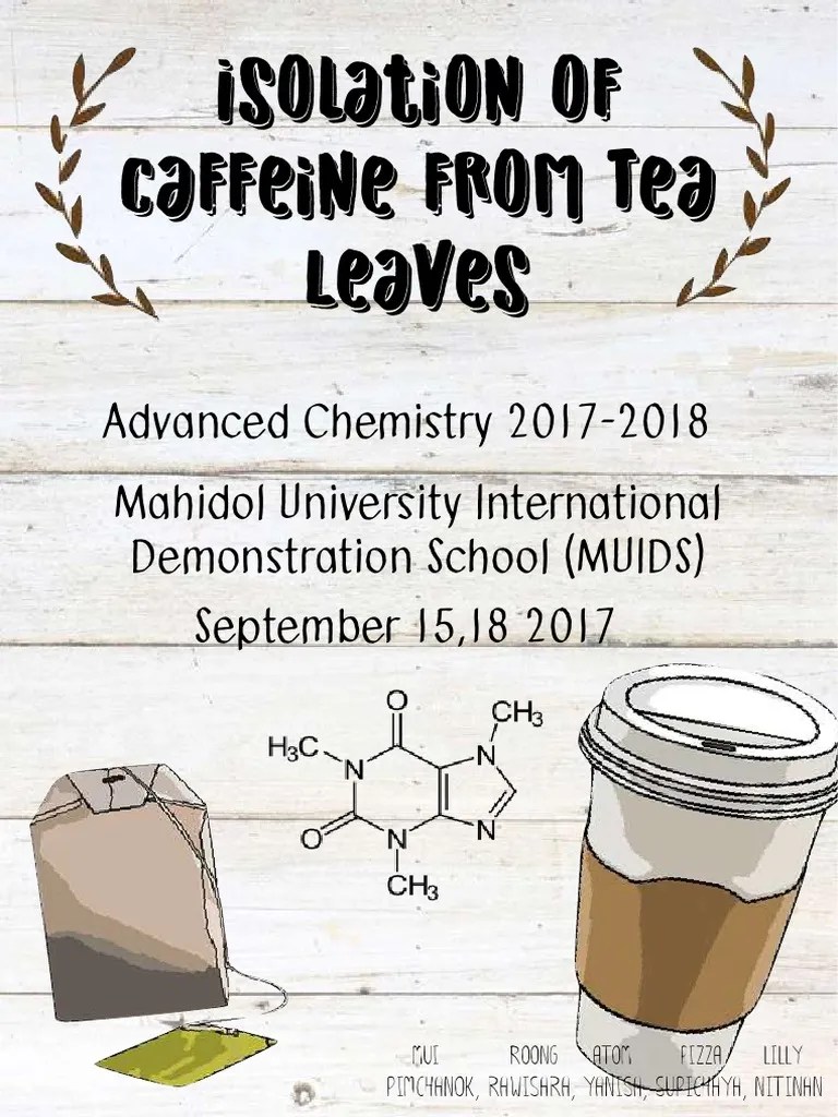 Caffeine Lab PDF Intermolecular Force Thin Layer Chromatography