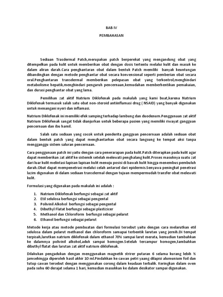 BAB IV Pembahasan Patch | PDF