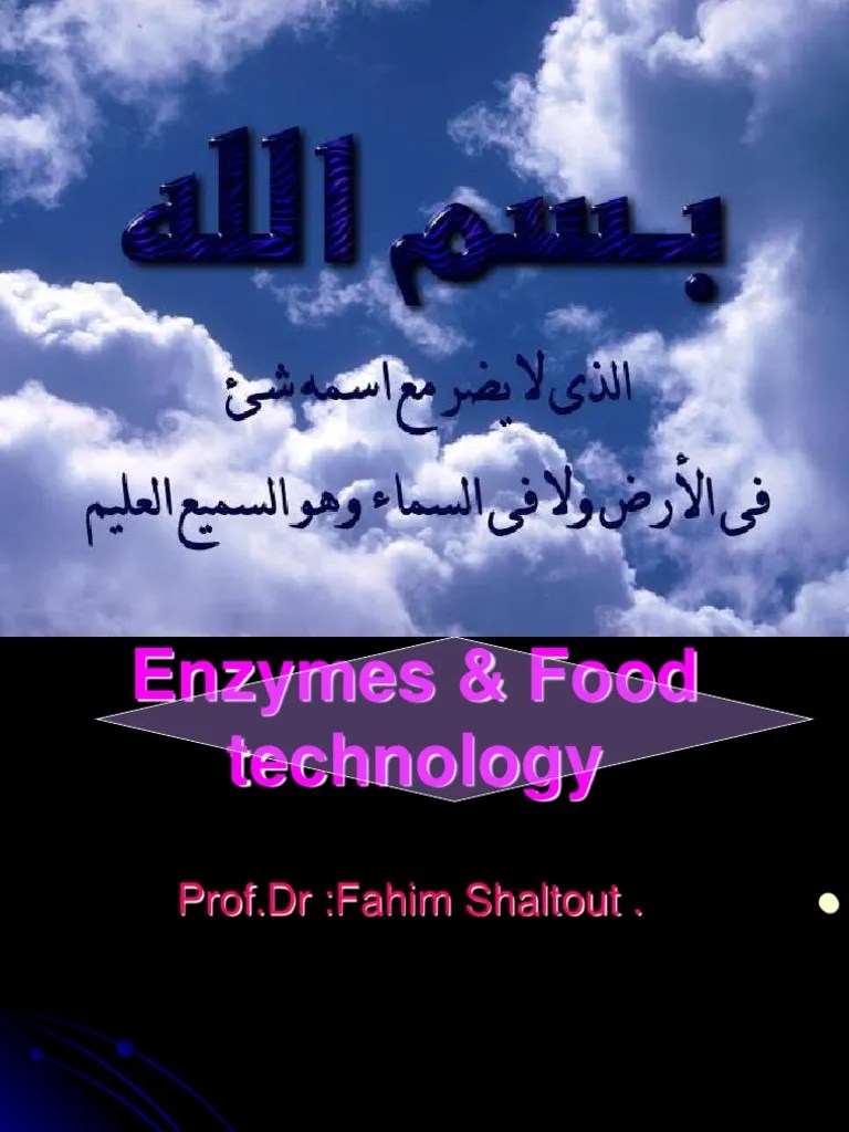 Enzymes & Food Technology ppt1 PDF Enzyme Breads