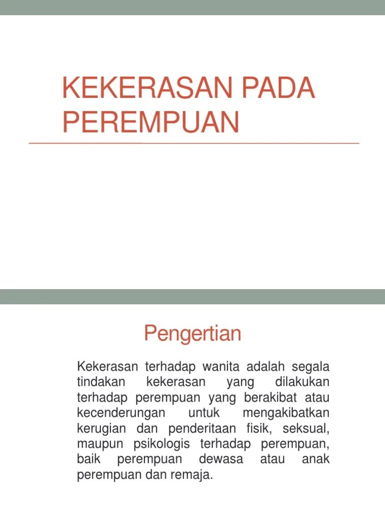 Kekerasan Pada Perempuan | PDF