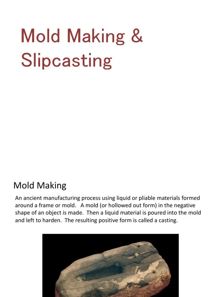 Mold Making and Slipcasting PDF