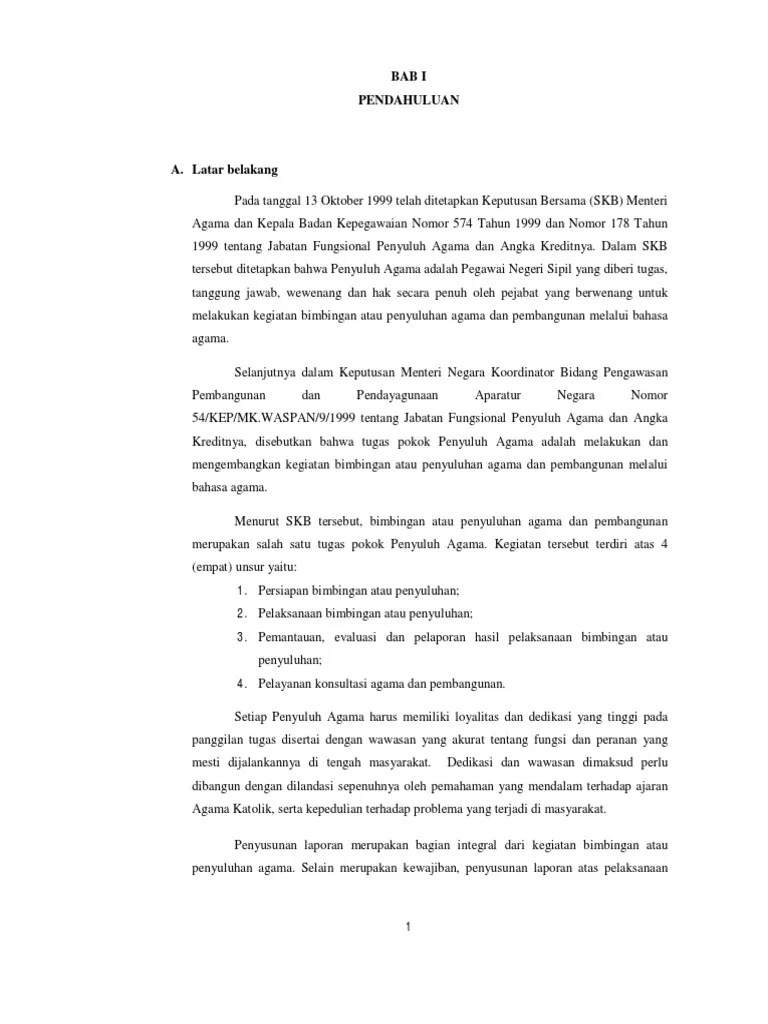 Buku Pedoman Penyusunan Laporan Penyuluh Agama Katolik 2 PDF | PDF