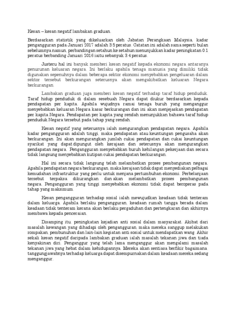 Kesan Negatif