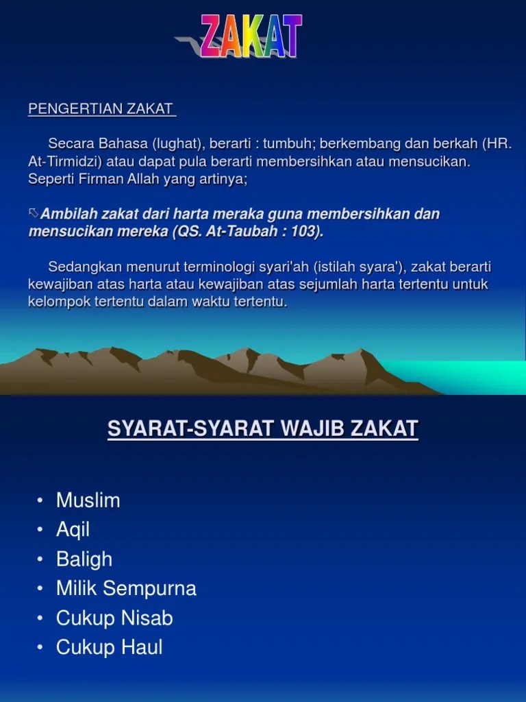 Power Point of Zakat | PDF