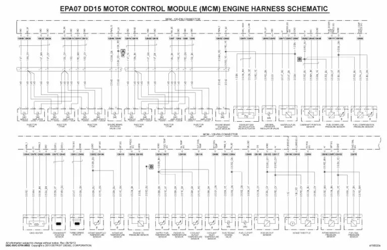 EPA07 DD15 Motor Control Module (MCM) Engine Harness (Page 1)