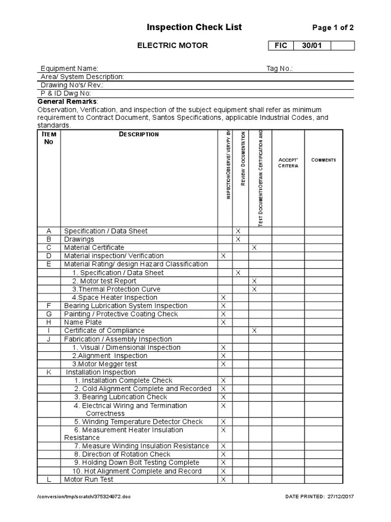 200682456ElectricMotorInspection.doc Specification (Technical