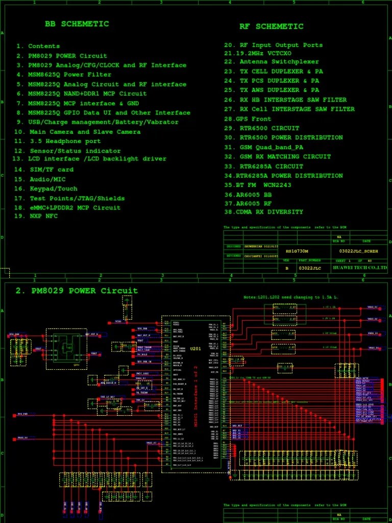 G730C00 Schematic Diagram Electronic Engineering