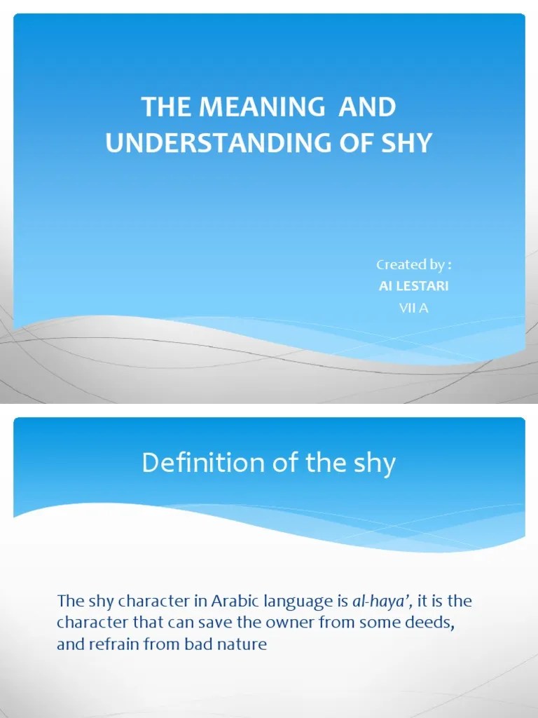 The Meaning and Understanding of Shy PDF Allah Theology