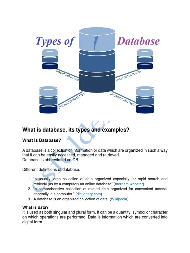 What Are Database Types No Sql Databases