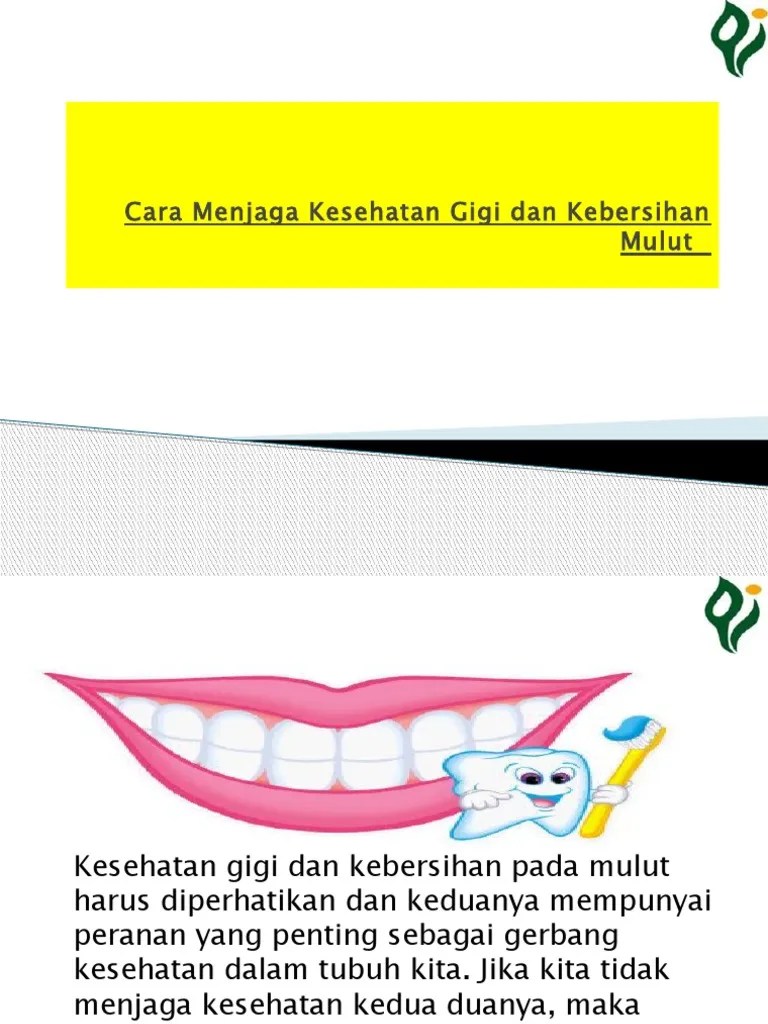 Cara Menjaga Kesehatan Gigi Dan Kebersihan Mulut PDF