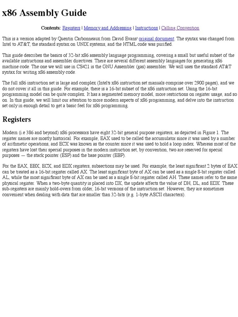 A Guide To X86 Assembly vrogue.co