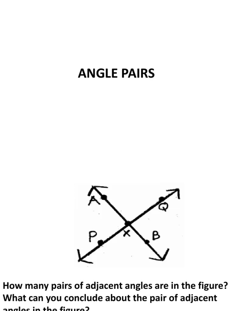 Angle Pairs Angle Elementary Geometry