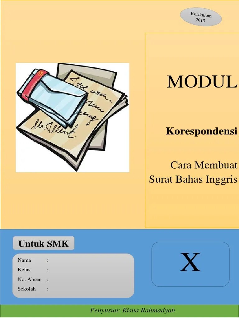 materi Surat Menyurat Bahasa Inggris