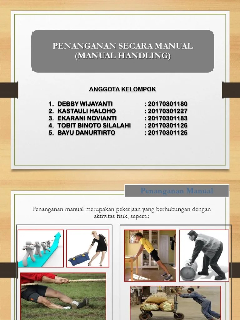 Ppt Manual Handling