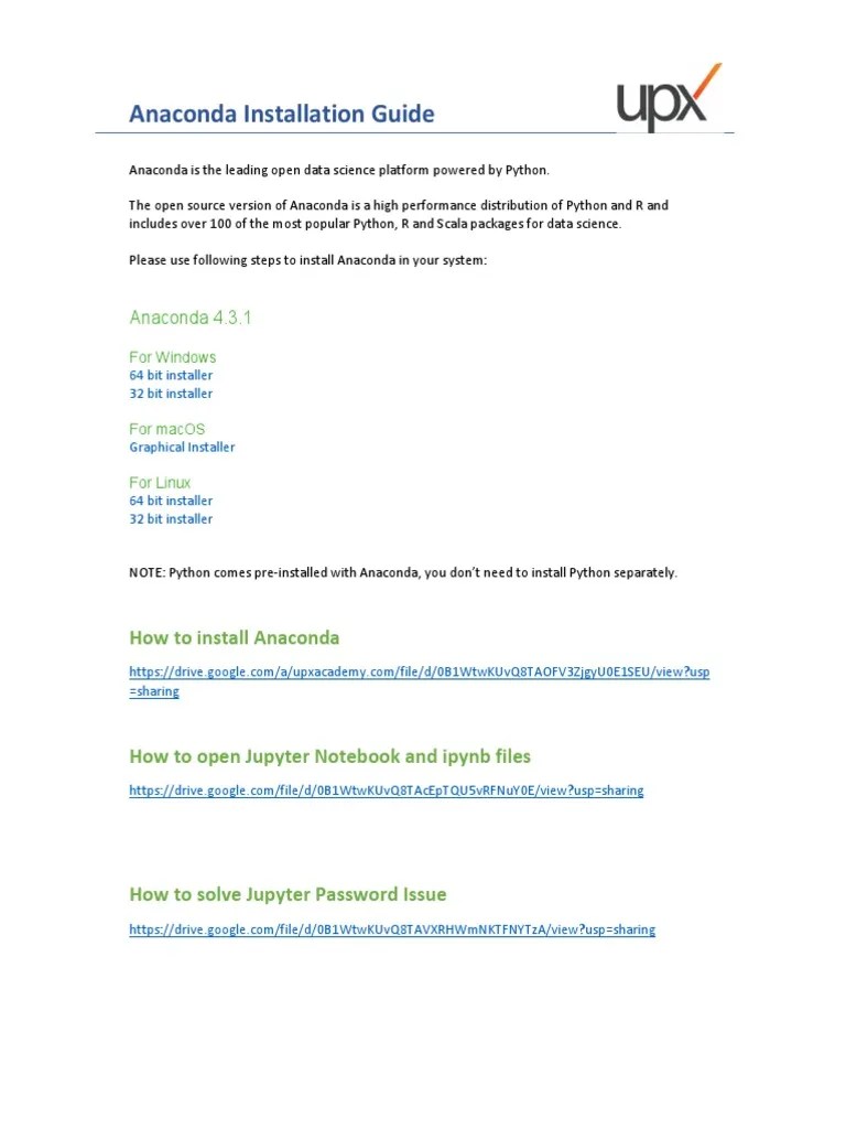 Anaconda Installation Guide PDF