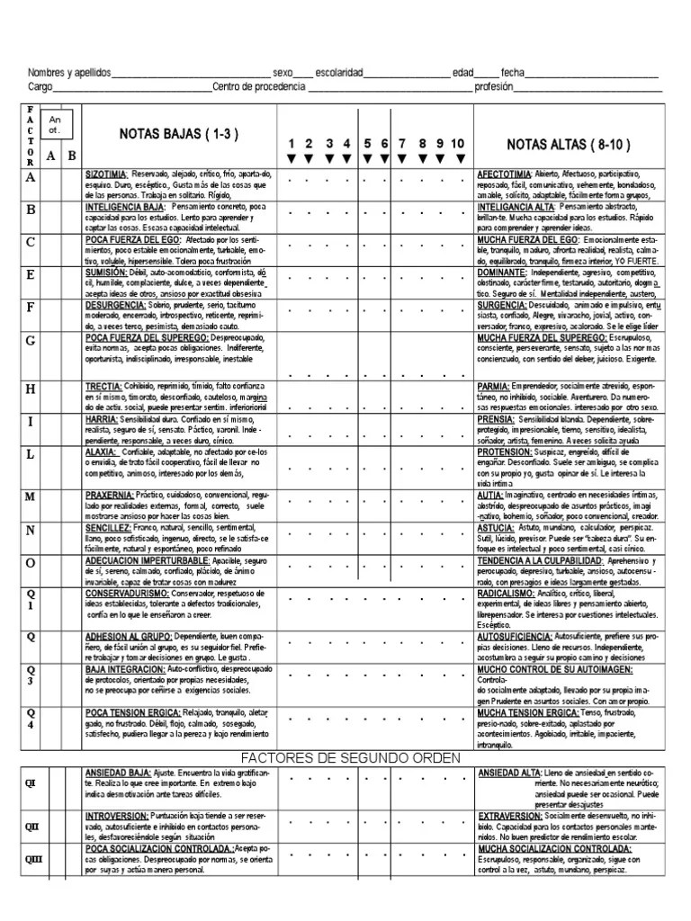 16pf Questionnaire Printable Printable Word Searches