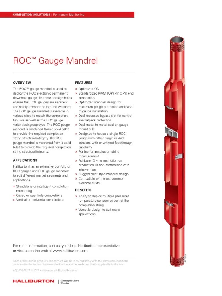 H012476 ROC Gauge Mandrel PDF Computing And Information Technology