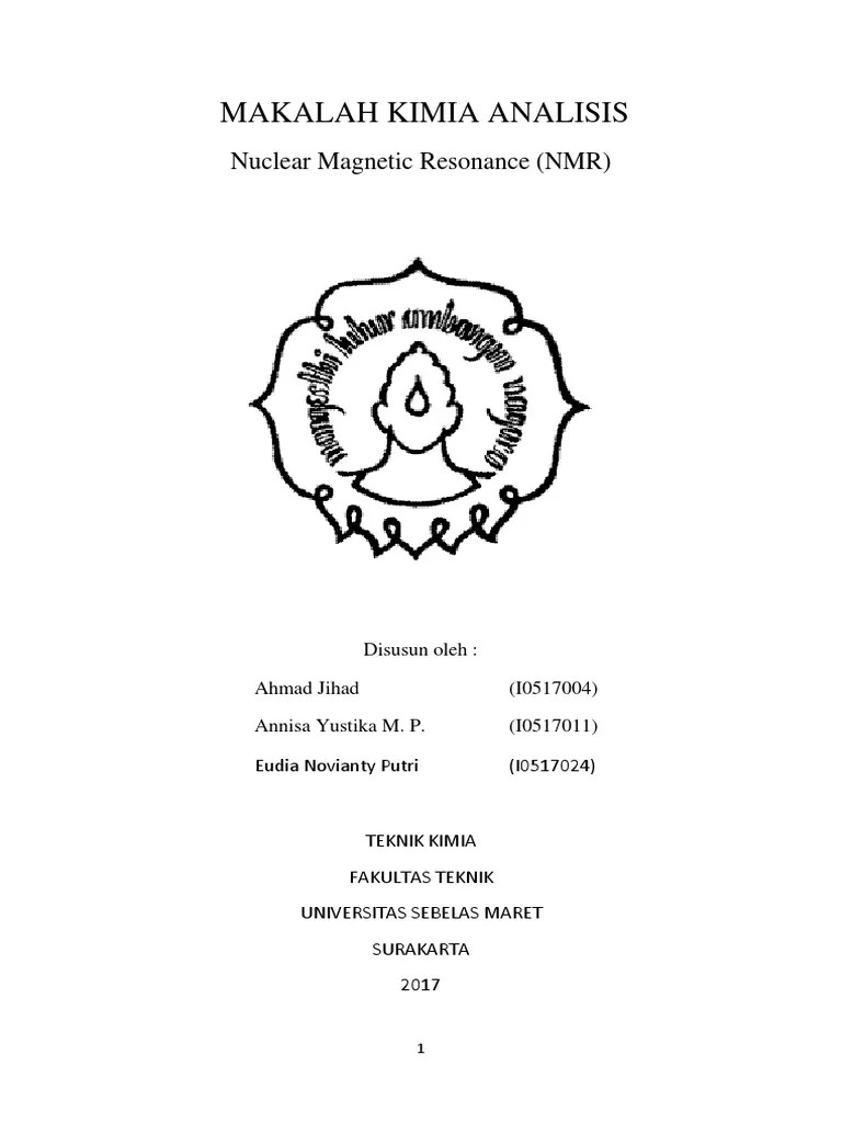 Makalah Spektroskopi NMR