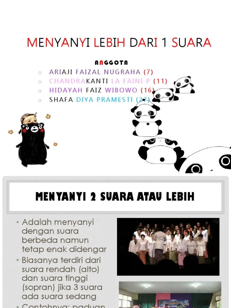Menyanyi Lebih Dari 1 Suara | PDF
