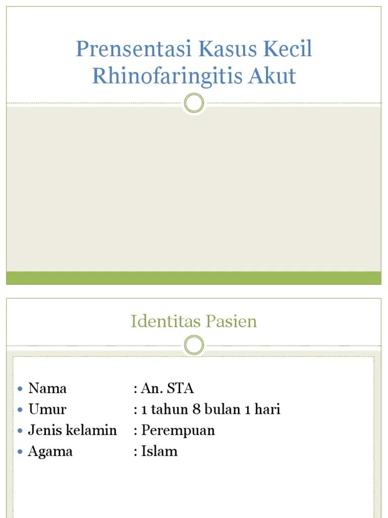 Rhinofaringitis Akut
