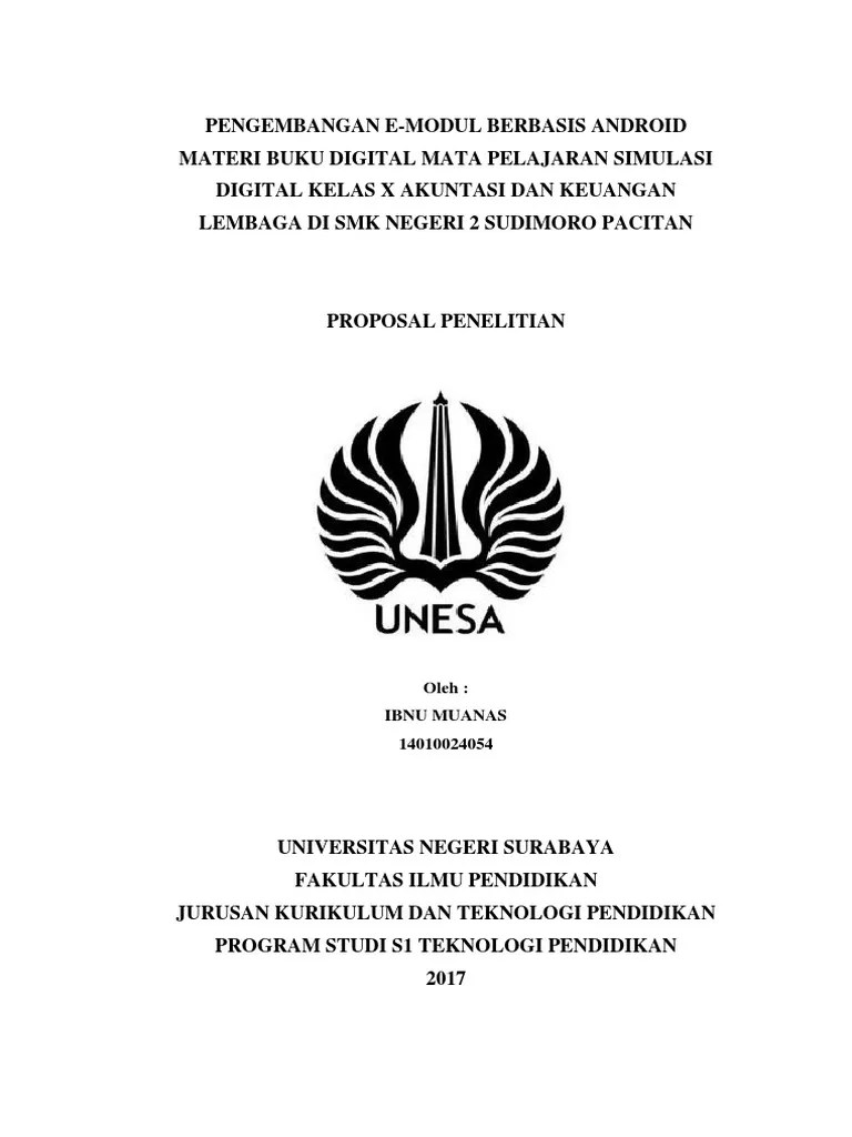 Cover Proposal Skripsi Unesa | Pdf