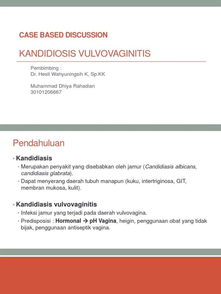 CBD Kandidiasis Vulvovaginitis | PDF