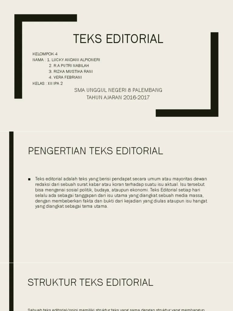 Teks Editorial | PDF