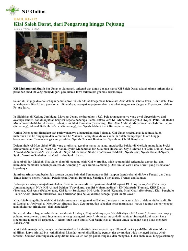 Kyai Saleh Darajat | PDF