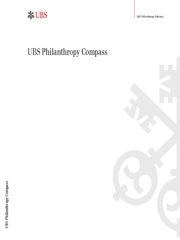 Ubs Philanthropy Compass PDF Philanthropy Motivation