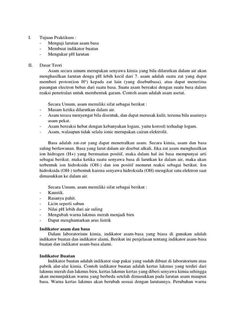 Asam Basa Kimia | PDF