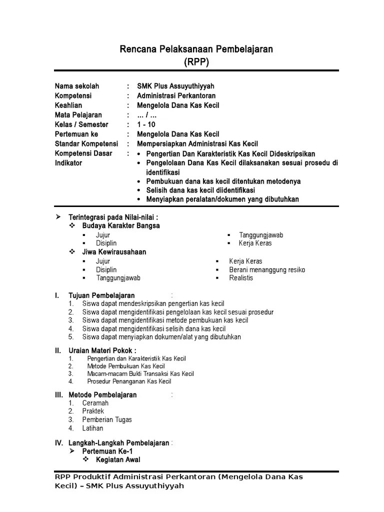 123dok_RPP+Mengelola+Dana+Kas+Kecil